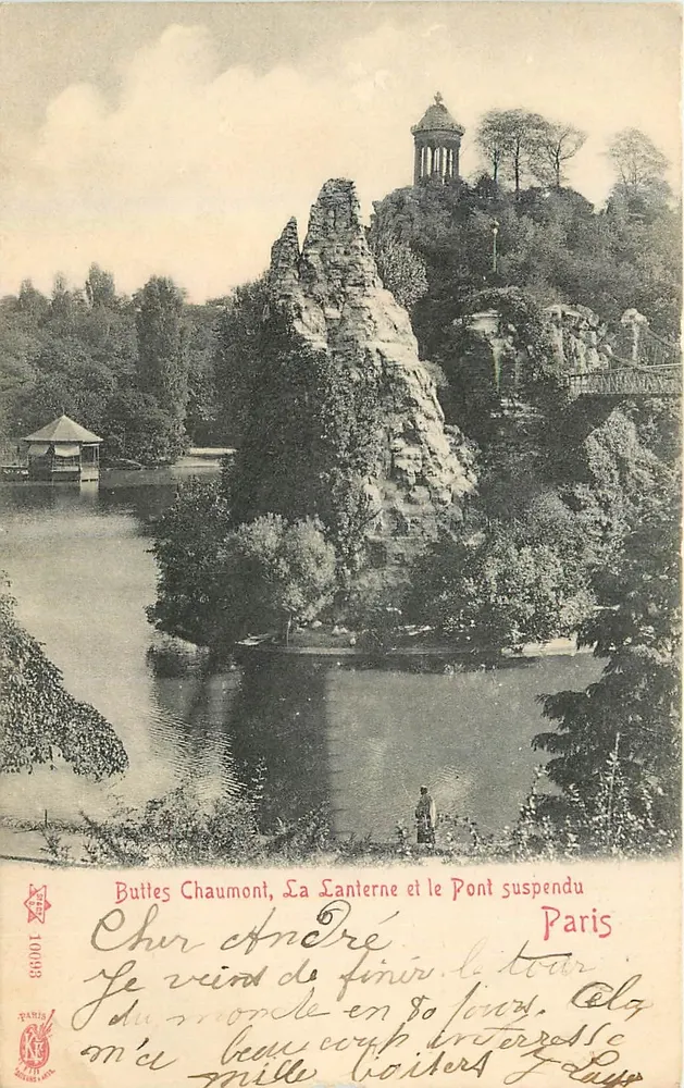 Buttes Chaumont, La Lanterne et le Pont suspendu — éditeur Paris 10693 - Vorderseite