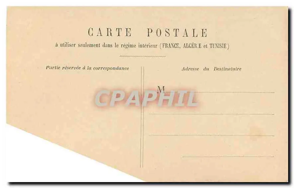 Paris — Monument de Garnbetta — editor desconhecido, n° 26 - Verso