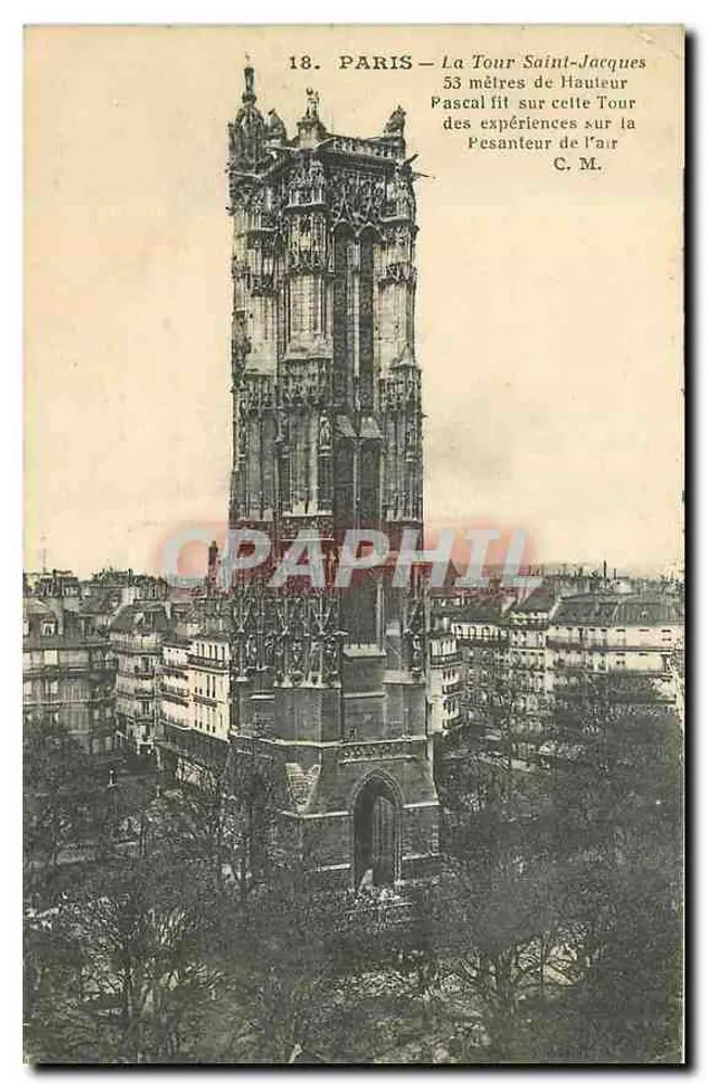 Paris — Torre Saint-Jacques — C.M. editor, n°18 - Frente