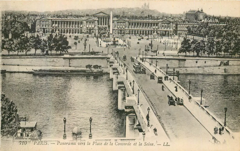 Paris — Panorama vers la Place de la Concorde et la Seine — LL. — n° 710 - Recto