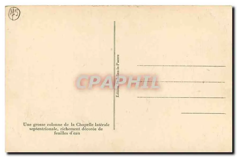 Paris — Église Saint-Julien-le-Pauvre — colonne septentrionale - Verso