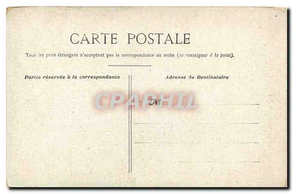 Paris - Igreja de São Lourenço — vista da estrutura gótica com seu campanário e portão decorado - Verso