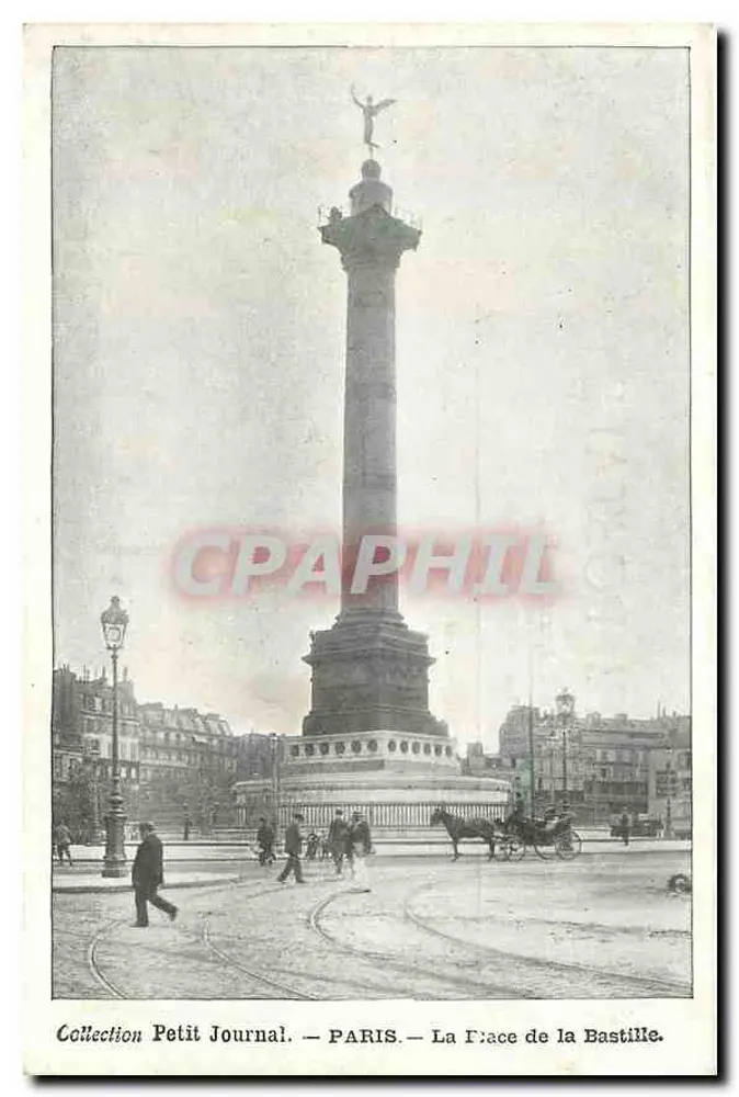 Place de la Bastille — Colonne de la Bastille — Collection Petit Journal - Recto