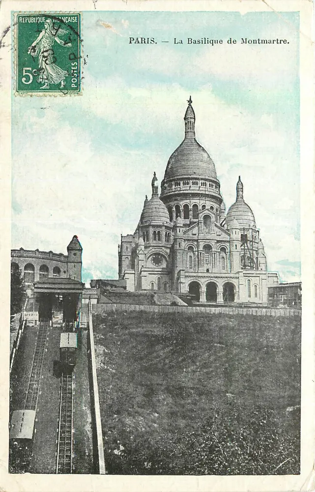 Paris — A Basílica de Montmartre — editor J.C. Paris - Frente
