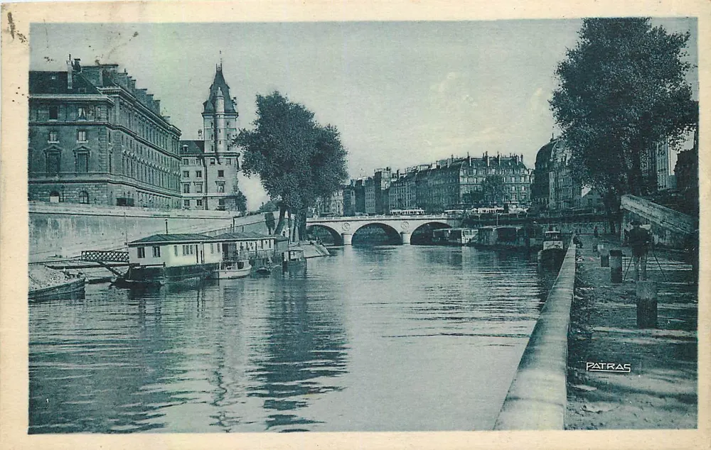 Vue du Pont Saint-Michel — Paris — éditeur Patras, n°19 - Recto