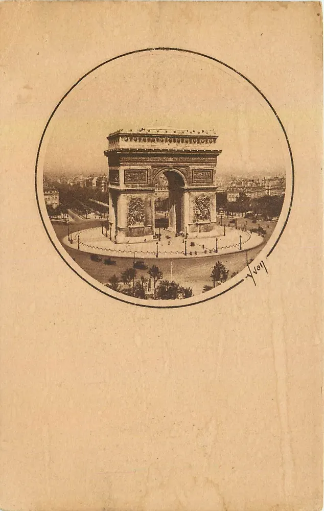 Arc de Triomphe — Paris — Édition d'Art Lyon - Recto