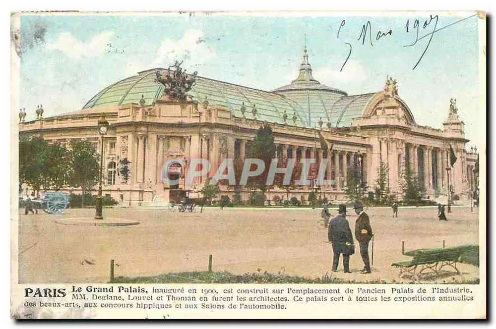 Paris — O Grande Palácio — editor desconhecido, número de série não visível - Frente