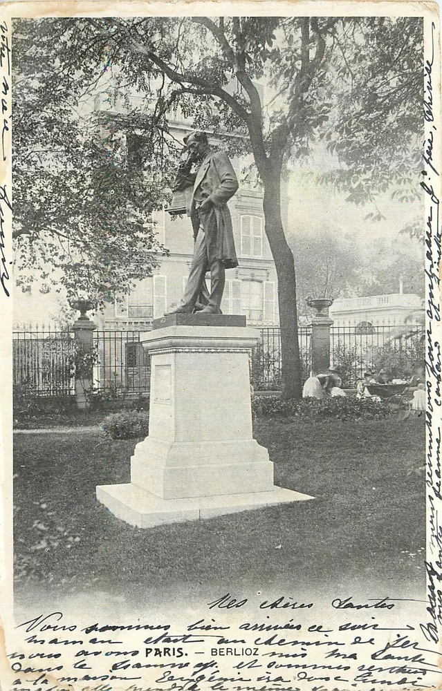 Estátua de Berlioz — Paris — editor Berlioz, série 1903 - Frente