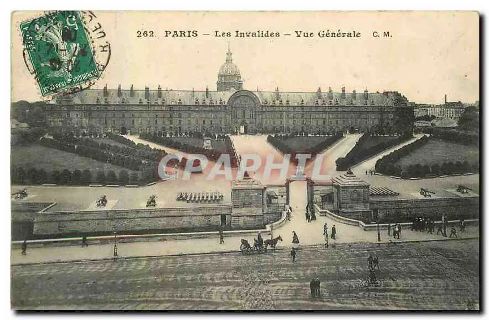 PARIS — Les Invalides — Vista Geral — C.M. n°262 - Frente