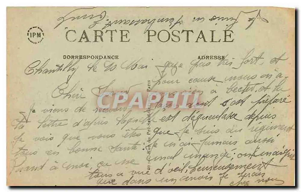 Parijs — Brug van Yena en Trocadéro — uitgever IPM, n° 52 - Achterkant