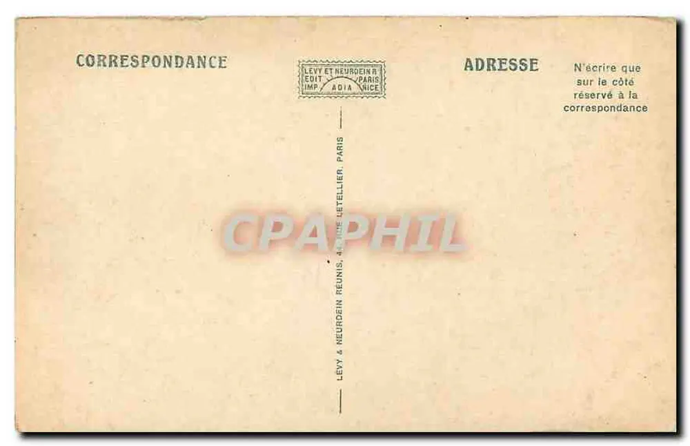 Paris - A Avenida dos Campos Elísios — vista com o Arco do Triunfo e estátuas equestres — LL - Verso