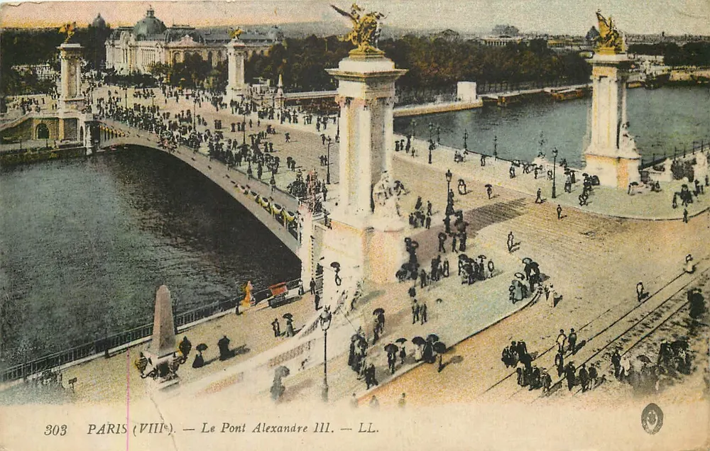 Paris (VIIIe) — O Pont Alexandre III — LL. - Frente
