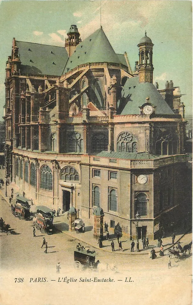 Paris — A Igreja de São Eustáquio — LL. n° 738 - Frente