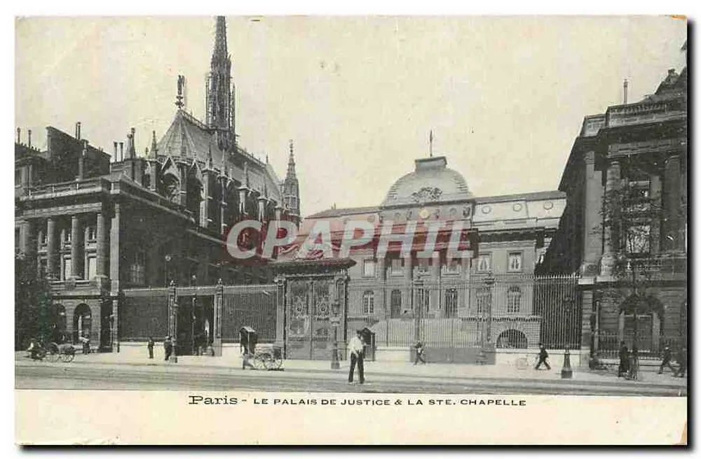 Paris - Le Palais de Justice & la Ste. Chapelle - Recto