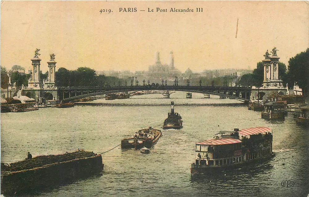 PARIS — O Pont Alexandre III — editor CPD, n° 4019 - Frente