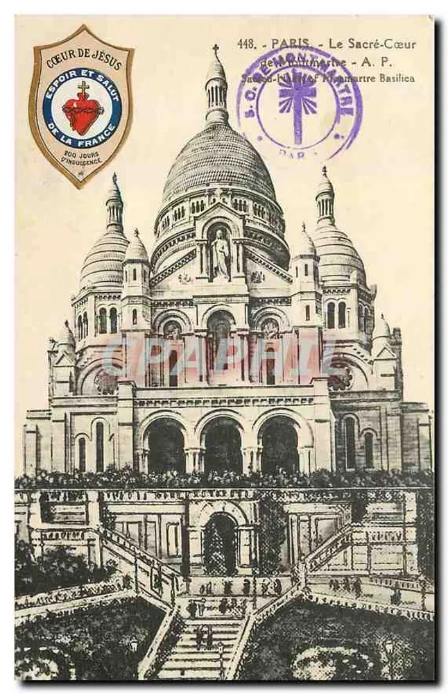 Paris - Le Sacré-Cœur de Montmartre — A.P. — n°448 - Recto