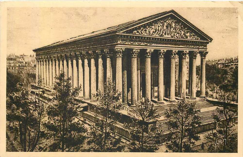 Église de la Madeleine — Paris — Éditions d'Art Yvow - Recto