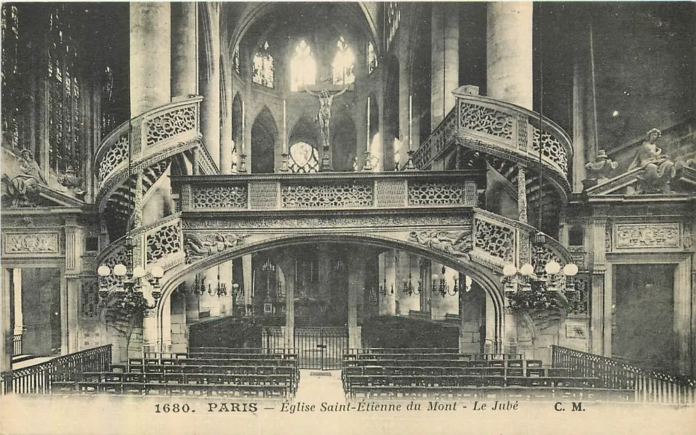 Paris — Kirche Saint-Etienne du Mont - Das Roodschloss — C. M. - Vorderseite