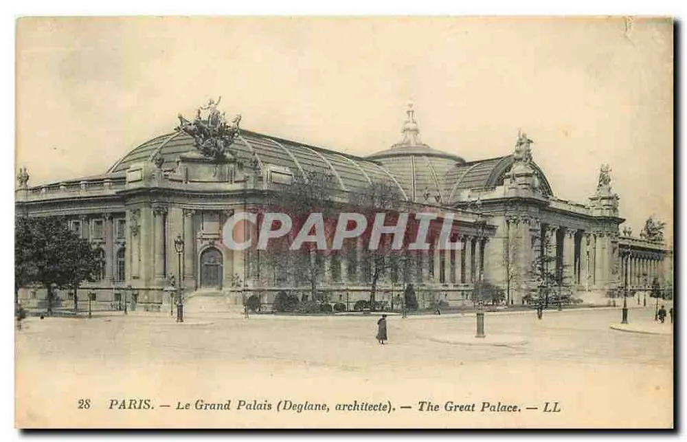 PARIS — O Grande Palácio (arquiteto Deglane) — The Great Palace — LL - Frente