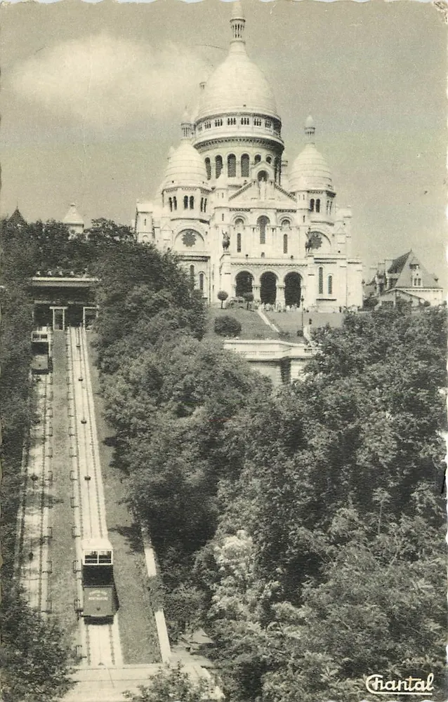 Paris - Basilique du Sacré-Cœur et le Funiculaire — Éditions Chantal, Paris, n° 480 - Recto