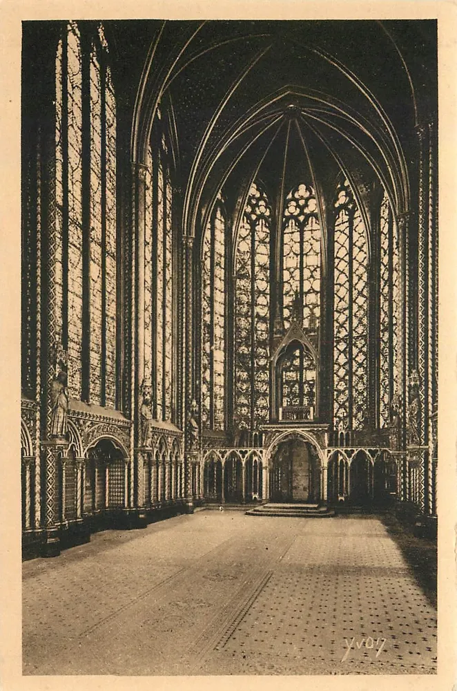 Innenansicht der Ste-Chapelle — Hohe Kapelle — Art Edition YVON, Neuilly-sur-Seine - Vorderseite