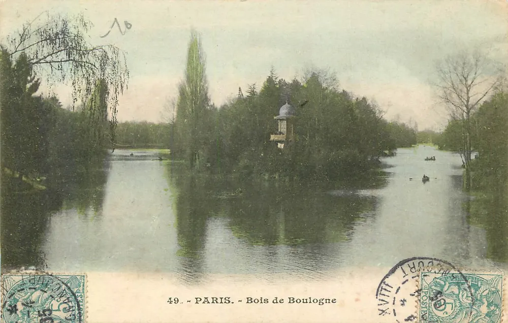 Bois de Boulogne — Paris — editor anônimo, n° 49 - Frente