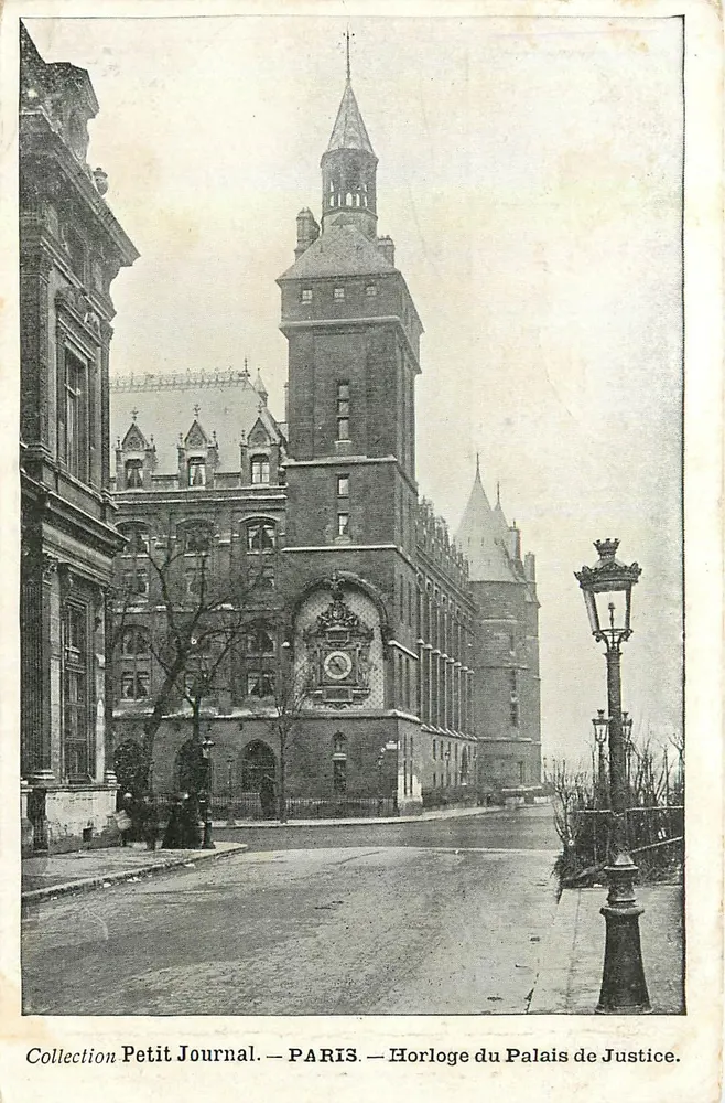 Uhr des Palais de Justice — Paris — Collection Petit Journal - Vorderseite