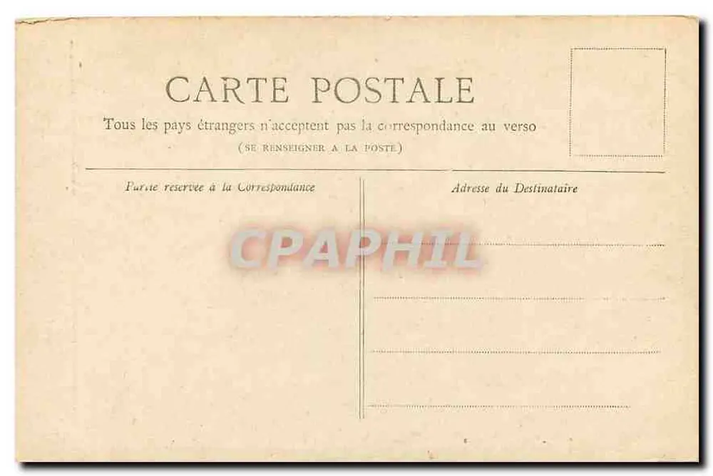 Uhr des Palais de Justice — Paris — Collection Petit Journal - Rückseite