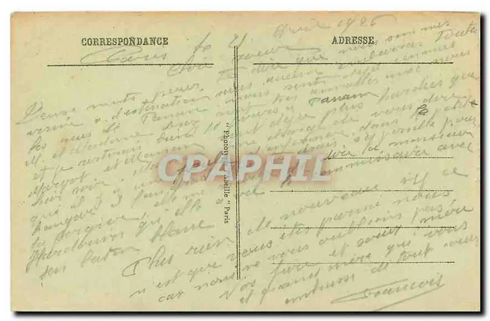 Paris - Notre-Dame - A Fachada — editor anônimo, n° 27 - Verso
