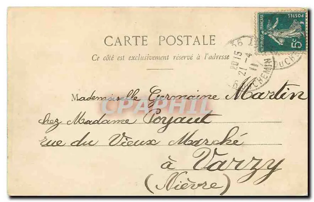 Paris - Bois de Boulogne - Chalet du Touring — G. L. — n° 155 - Verso