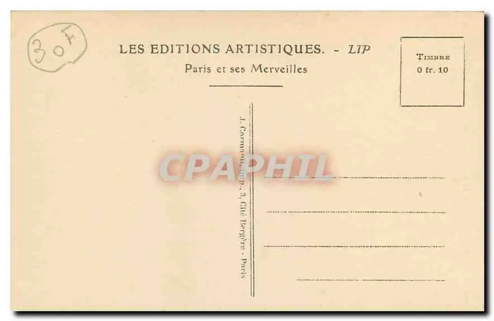 Paris — La Tombe du Soldat Inconnu sous l'Arc de Triomphe — Les Editions Artistiques - Verso