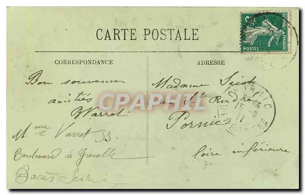 Paris (IXe) — A Igreja da Trindade — LL. n° 213 - Verso