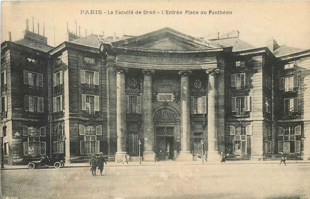 Paris - La Faculté de Droit - L'Entrée Place du Panthéon - Recto