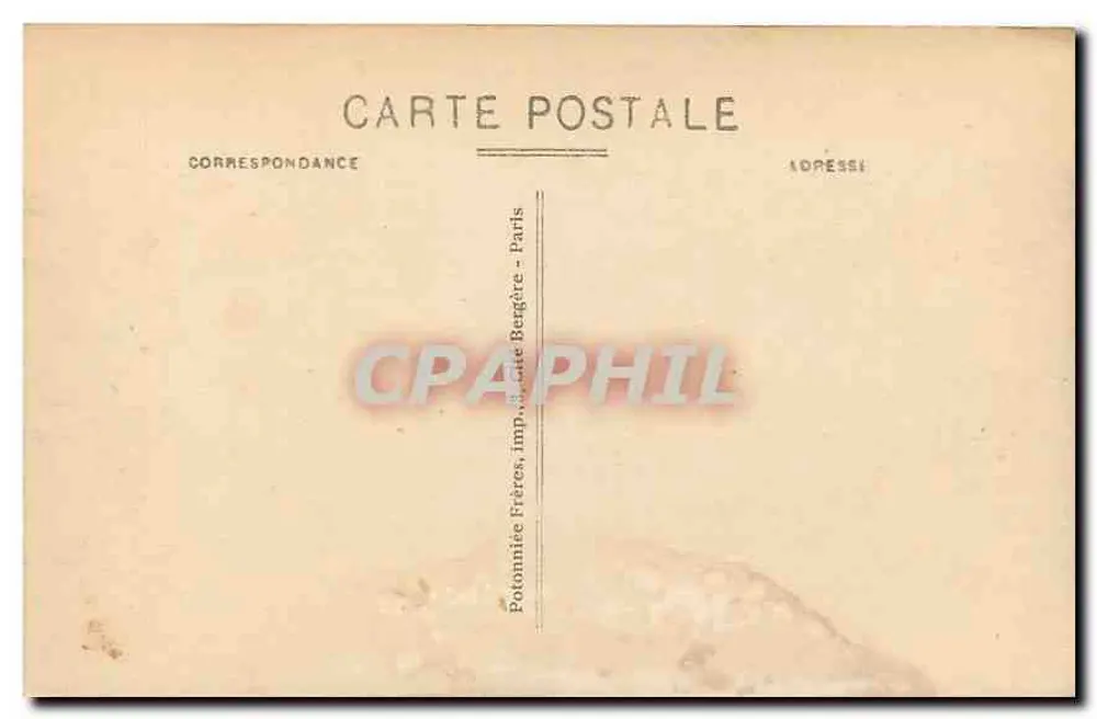 Paris - La Faculté de Droit - L'Entrée Place du Panthéon - Verso