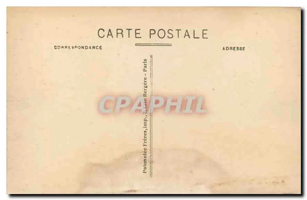Paris - La Faculté de Droit - Salle des Actes — Potonniez Frères, impr. - Paris - Verso