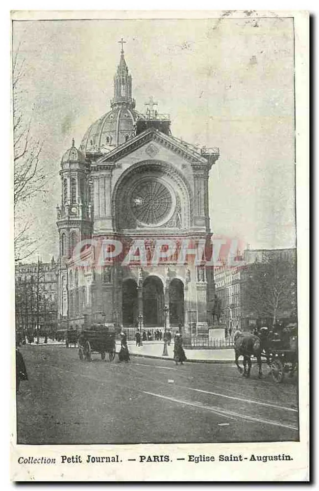 Igreja de São Agostinho — Paris — Coleção Petit Journal - Frente