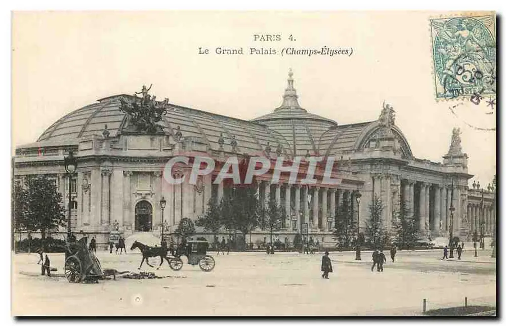 Paris 4. O Grande Palácio (Champs-Élysées) — editor desconhecido, número de série não visível - Frente