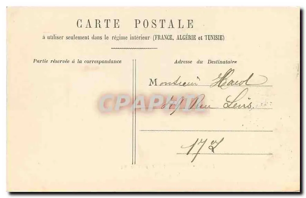 Paris 4. O Grande Palácio (Champs-Élysées) — editor desconhecido, número de série não visível - Verso