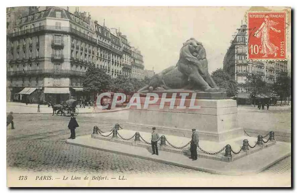 Paris — O Leão de Belfort — LL. - Frente