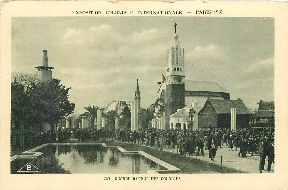 Internationale Kolonialausstellung — Paris 1931 — Grande Avenue des Colonies — Verleger B, n° 247 - Vorderseite