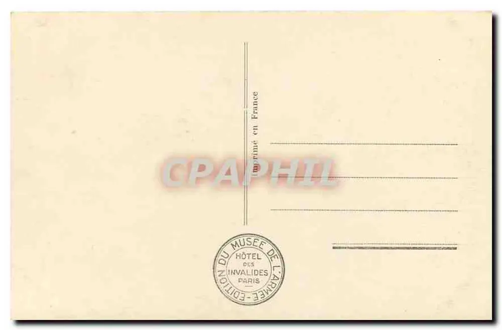 HÔTEL DES INVALIDES — Tombeau du Roi Joseph — Édition Larpée - Verso