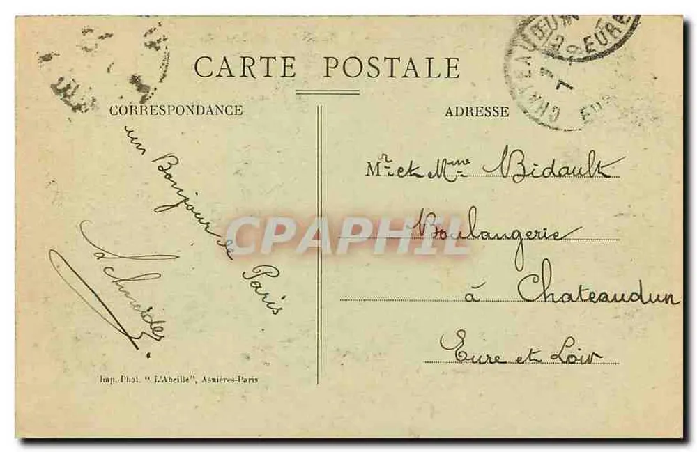Paris - La Rue Soufflot et le Panthéon — éditeur L'Abellie, n°35 - Verso