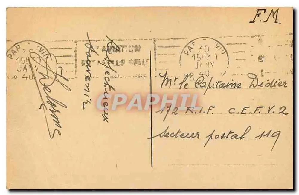 Parigi — Rue Soufflot e Panthéon — Editore non identificato, n° di serie 815 - Verso