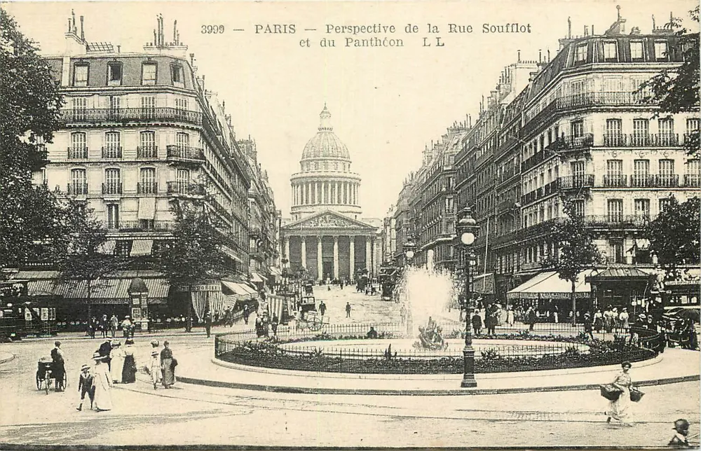Paris — Perspective de la Rue Soufflot et du Panthéon — LL - Recto