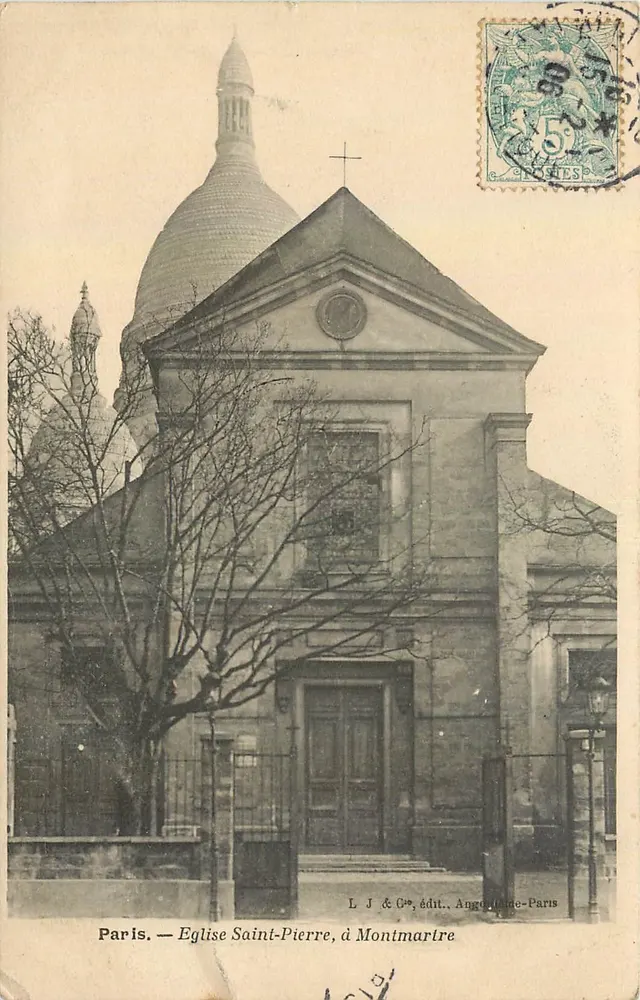 Paris — Église Saint-Pierre, à Montmartre — L. J. & Cie, édit., Angoulême-Paris - Recto