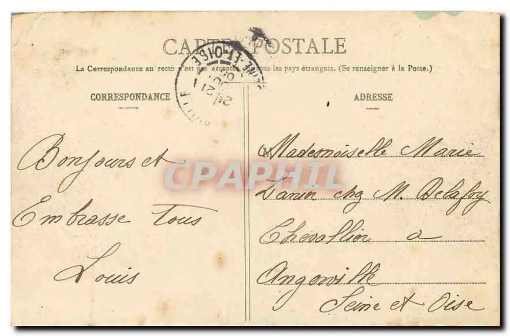 Lago de St-Mandé — lado direito — L. F., Paris - 359 - Verso