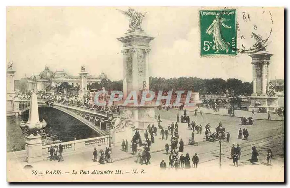 Paris — O Ponte Alexandre III — M. R. - Frente