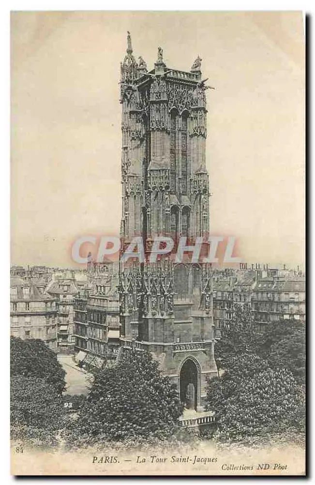 PARIS — A Torre Saint-Jacques — Collections ND Phot - Frente
