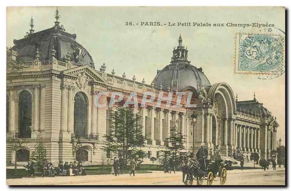 Paris - O Pequeno Palácio nos Campos-Élisée — editor anônimo, n° 36 - Frente
