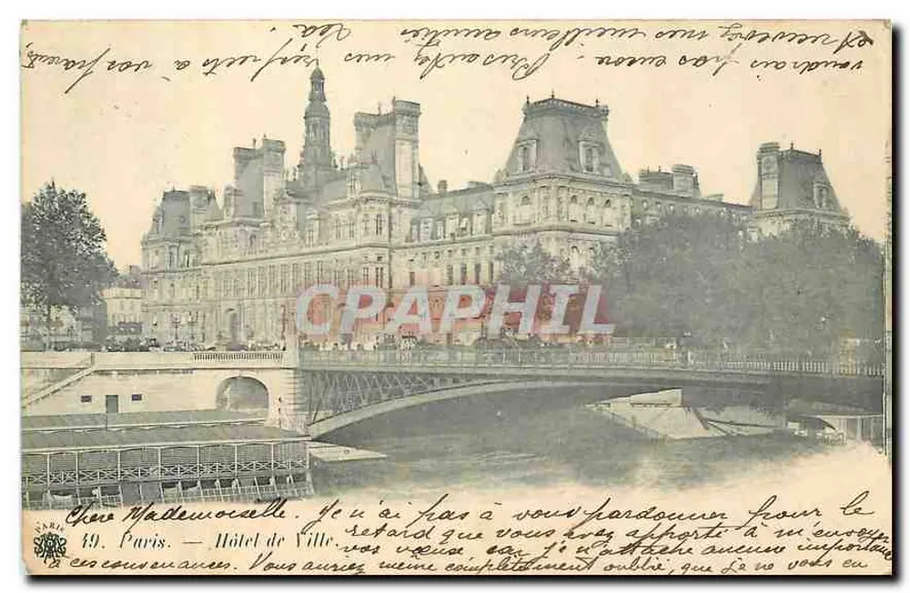 Paris — Hotel de Ville — editor CARA - Frente